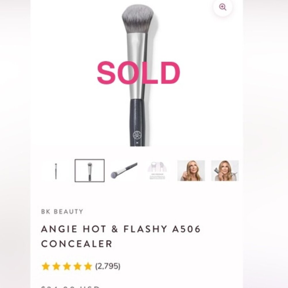 SOLD Angie Hot & Flashy A506 Concealer Brush - Black
